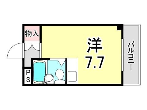 シャトー第7神戸の間取り