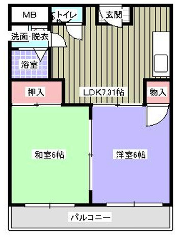 ファミール錦水の間取り