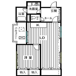 アルボール西道頓堀の間取り
