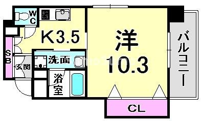 エスティ・ロアール神戸西の間取り
