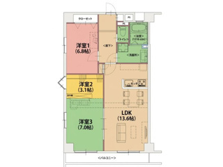 テングッド大濠の間取り