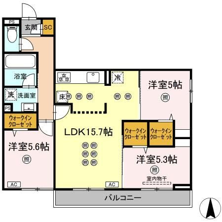 ノーブルミキの間取り