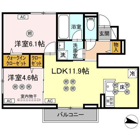 アップノートの間取り