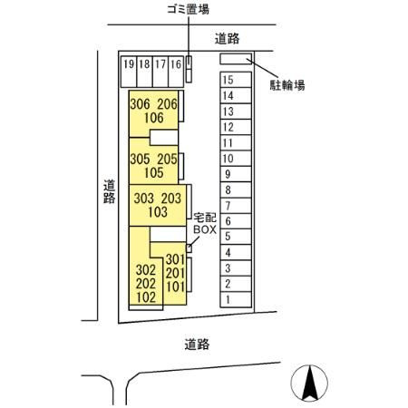 ラ・シャルールの区画図