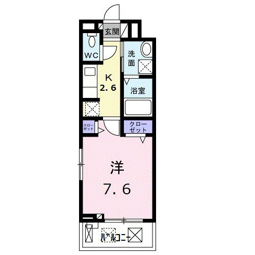 レイル　ヤード　中山　Ⅱの間取り