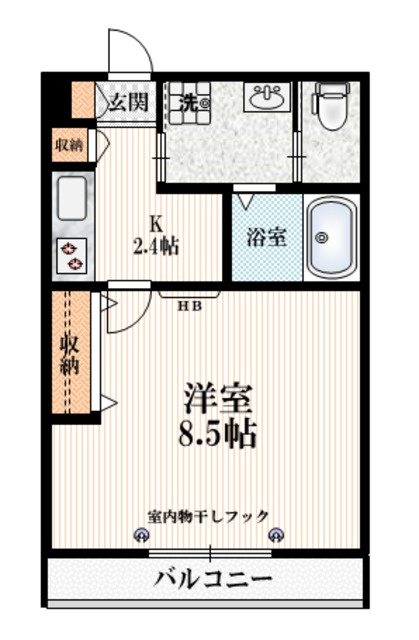 アリエスの間取り|★洋室ひろびろ８．５帖★充実の設備★