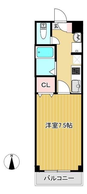 シャルマン草加Ⅴの間取り
