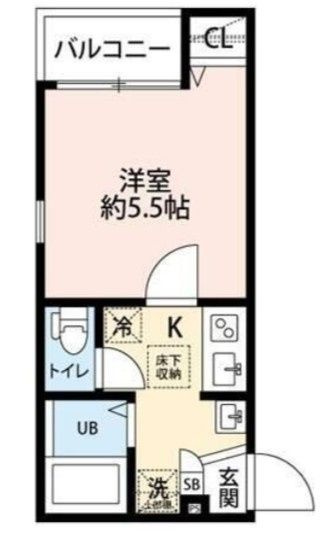 レーヴ・ＷＡＲＡＢＩの間取り