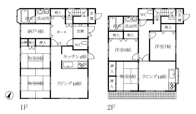 【間取り】 | 南山荘　戸建
