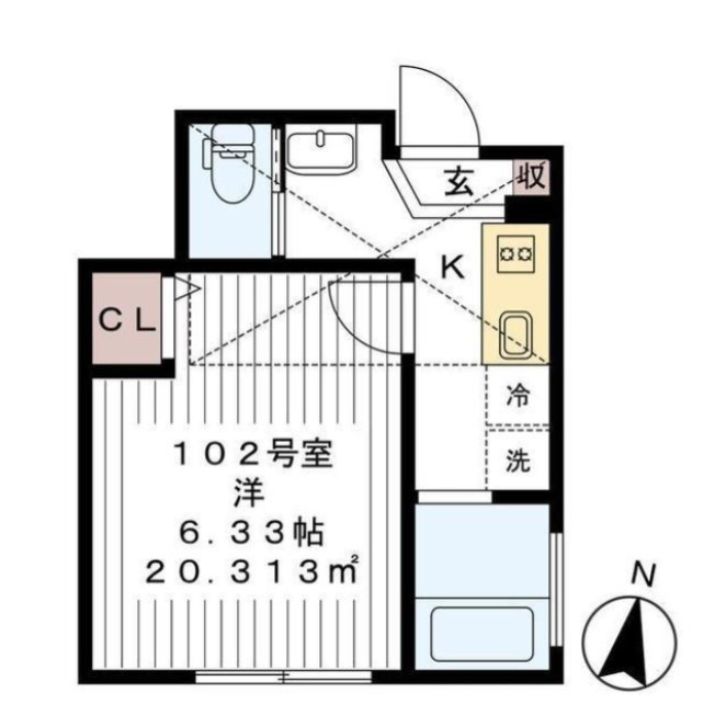 AJ一之江Ⅰの間取り