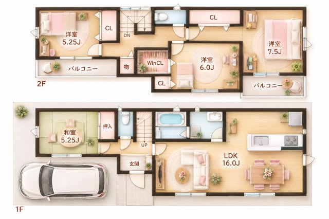 樋之上町　中古一戸建ての間取り|間取り図はいかがですか？ご希望を叶える間取りですか？リビングの広さは？水回りの位置は？カウンターキッチン？など色々な情報が集約されています。弊社ではリフォームなどのご相談も承っております。