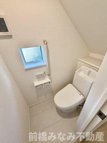 【新築】高崎市倉賀野町　限定１棟　ハートフルタウン　新築建売のトイレ|トイレです