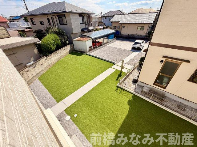 【新築】高崎市倉賀野町　限定１棟　ハートフルタウン　新築建売の庭|お庭の付いた物件です