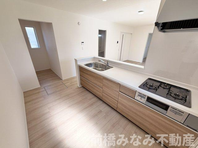 【新築】高崎市倉賀野町　限定１棟　ハートフルタウン　新築建売のキッチン|使いやすいキッチンです