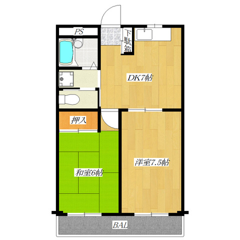 ＩＧマンションの間取り|東向きのお部屋です☆