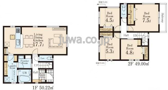 【新築分譲住宅】川越市中台の間取り