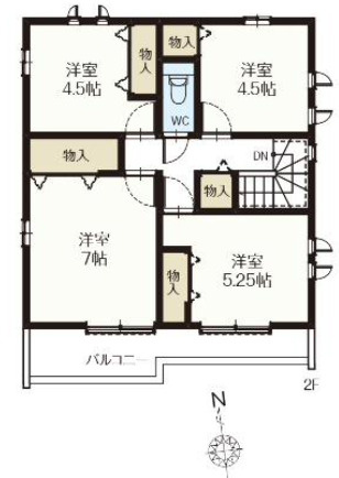 【仲介手数料無料】清瀬市野塩２期全８棟Ｎ号棟　清瀬市の不動産なら西武ハウジング