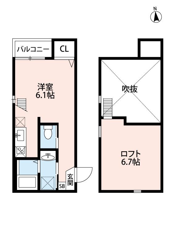 Castilloいのはな(カスティージョイノハナ)の間取り
