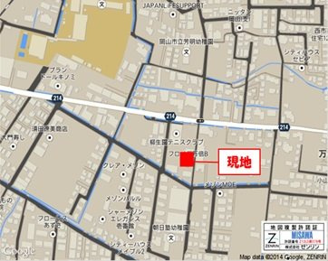 フロイデ万倍　E の地図