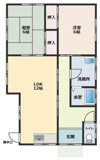 【間取り】 | 東広島市黒瀬町宗近柳国　賃収戸建