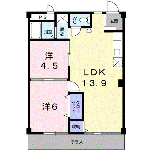 【間取り】 | シティハイツ別名Ｂ