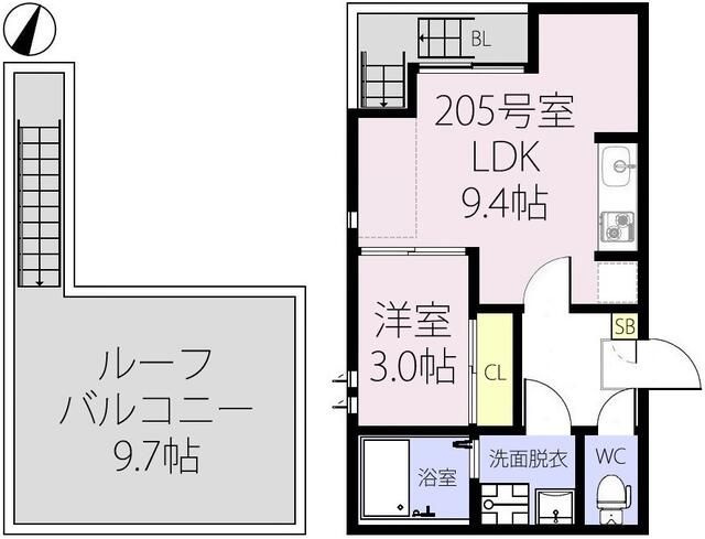 フォンティーナ本千葉の間取り