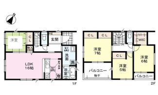 【間取り】 | 広島市東区戸坂くるめ木２丁目No.2