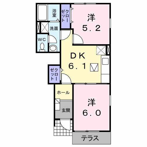 【間取り】 | グレイスコート　Ⅱ