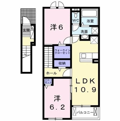 【間取り】 | 弥生桜Ⅱ・Ｃ