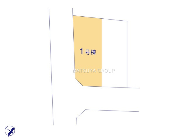 ブルーミングガーデン岡崎市上地5丁目－1号棟の区画図