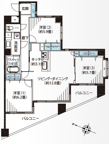 ナイスアーバン志村坂上の間取り