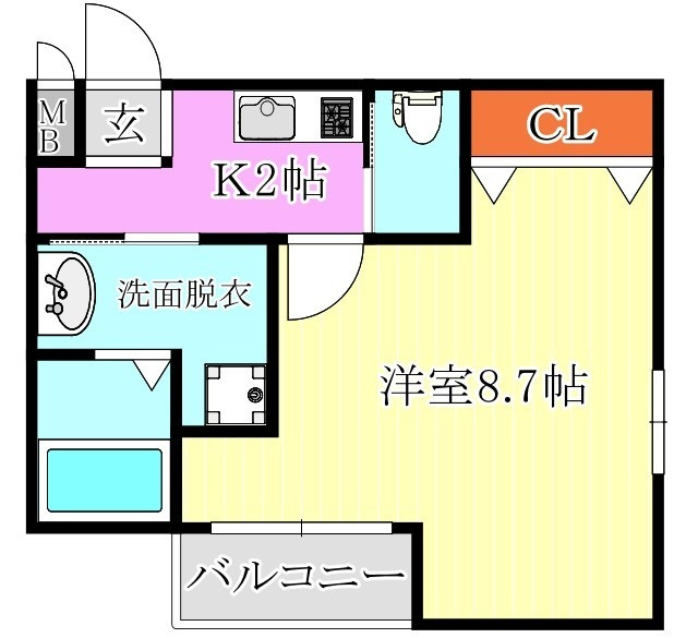 エヌエムサンカンテキャトフＥ棟の間取り