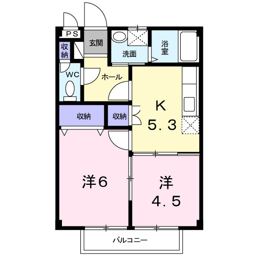【間取り】 | ファミール下之宮１