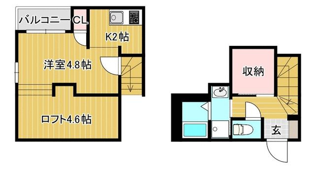 Ｍ．Ｓ　ＦＥＬＩＺ須屋の間取り