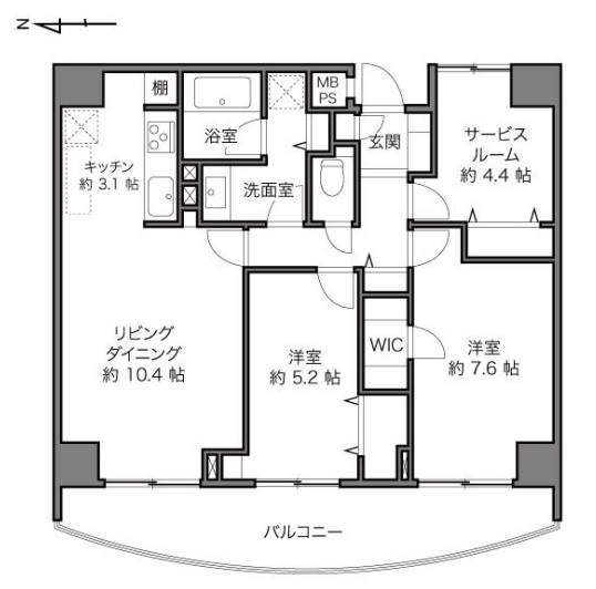 【間取り】 | 朝日マンション駒場