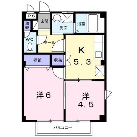 【間取り】 | ファミール下之宮２