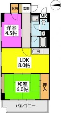 サンライズ荒木駅前の間取り
