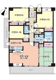 【間取り】 | ヴェール牛田