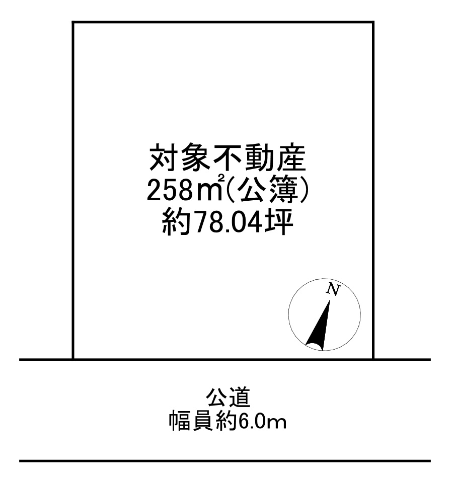 -三丁目不動産-　行田市城西4丁目の土地図