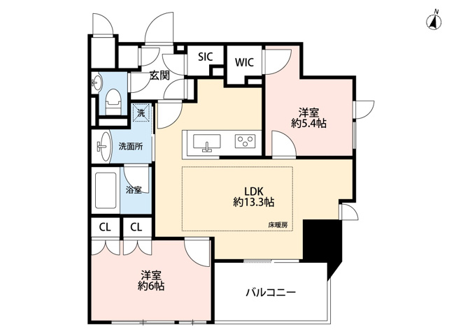 【間取り】 | ジオ西新宿ツインレジデンス　ウエスト棟
