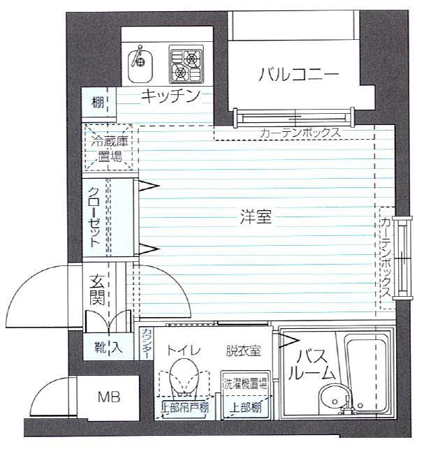 アランシア方南町の間取り