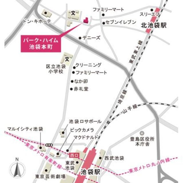 パーク・ハイム池袋本町の地図