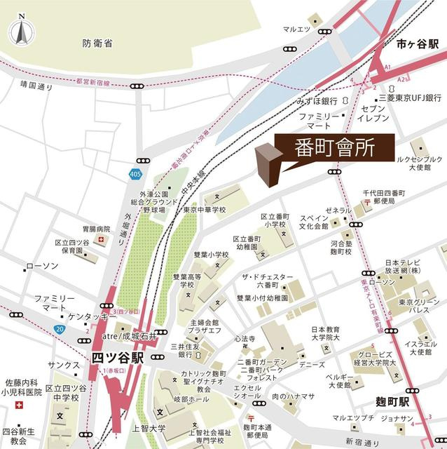 番町會所の地図