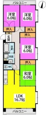 エサキ南ビルの間取り