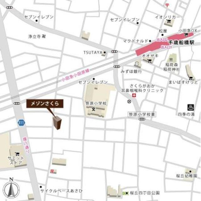 メゾンさくらの地図