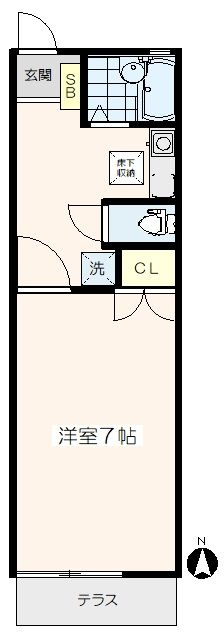 グレースあきつの間取り