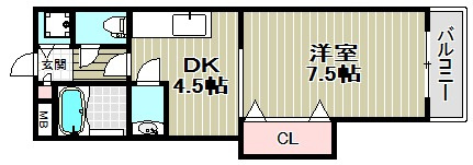 クオレッツァ山科の間取り