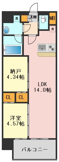 プレジオ新小岩EUROの間取り