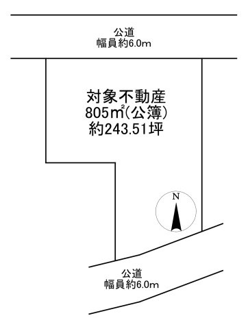 -三丁目不動産-　行田市城西4丁目　の土地図