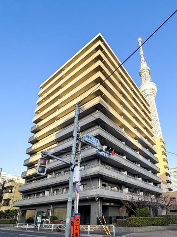 ヴィルヌーブ吾妻橋の外観|ヴィルヌーブ吾妻橋３階部分のお部屋は通常仲介手数料３０９万８７００円→０円にて即日現地案内可能です！
